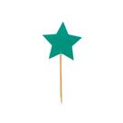 Pick Decorativo - Estrela Verde - 5,5cm - 12 unidades - Rizzo Pick Decorativo - Estrela Verde - 5,5cm - 12 unidades - Rizzo