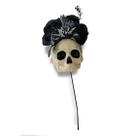 Pick Decorativo Halloween - Cranio com Flores - Cromus