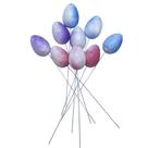 Pick Decorativo Ovos com Glitter de Páscoa - 25,5cm - 9 unidades - Rizzo