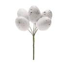 Pick Decorativo Ovos de Codorna de Páscoa Cinza - 8cm - 1 unidade - Cromus - Rizzo