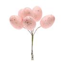 Pick Decorativo Ovos de Codorna de Páscoa Rosa - 8cm - 1 unidade - Cromus - Rizzo