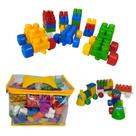 Pick Up Monster + Blocos de Montar Com Trenzinho 112 peças - Casa Brinq