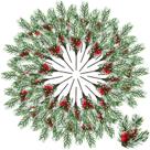Pickes y Rociadores Navideños Panelee 48 Piezas para Decoración de Árbol