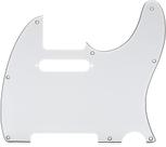 Pickguard Fender Modern para Telecaster, 8 furos, branco, 3 camadas