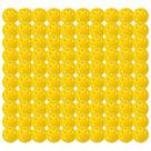 Pickleball Franklin Sports X-26 Indoor, pacote com 100 unidades, amarelo