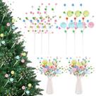Picks para Árvore de Natal Vynium 2025 Macaron 38 cm 12 Peças