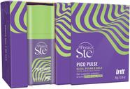 Pico Pulse Intt Sugador em Gel Que Pulsa Suga Vibra E Excita Unissex Picolé Uva Verde