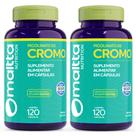 Picolinato de Cromo 120caps 450mg Maltta Kit 2 Frascos
