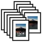 Picture Frame Finnish 11x14 Conjunto de 10 para 8x10 com ou sem tapete