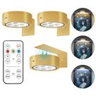 Picture Light Kandicyar, 3 unidades, controle remoto magnético, 3 modos, dourado