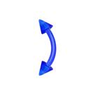 Piercing Aço Cirurgico Sobrancelha Tragus Spikes Rook Color(Azul) Piercing Aço Cirurgico Sobrancelha Tragus Spikes Rook Color(Azul)