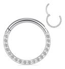 Piercing Argola 100% Titânio Septo Daith Pedra Zircônia 8 10 Piercing Argola 100% Titânio Septo Daith Pedra Zircônia 8 10