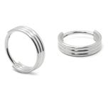 Piercing Argola 3 Fileiras Lisa em Titânio Piercing Argola 3 Fileiras Lisa em Titânio