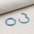 Piercing Argola Articulada Click 1.2mm em Titânio Azul Claro 38v