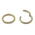 Piercing Argola Articulada Click 1.2mm em Titânio Bronze 12v