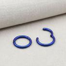 Piercing Argola Articulada Click 1.2mm em Titânio Dark Blue 25v