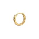 Piercing Argola Articulada com Zircônias Cravejadas Dourada