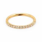 Piercing Argola Articulada Dourada em Titânio com Zircônias