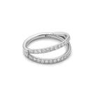 Piercing Argola Articulada Dupla em Titânio com Zircônias