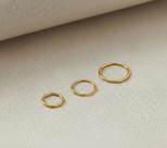 Piercing Argola Articulada em Titânio com 0.8mm para Aba Nasal - Fininha