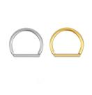 Piercing Argola Confort Clicker Aço Cirúrgico Ouro PVD Cor:Dourado