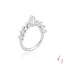 Piercing Argola Cravejada Daith Navetes Prata 925 Piercing Argola Cravejada Daith Navetes Prata 925