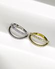 Piercing Argola Dupla com Zircônias Dubhe - Titânio Premium