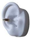 Piercing Argola Falso Fake Pedra Zirconia Colorido Folheado