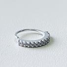 Piercing Argola Helix com Pedras Prata 925