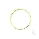 Piercing Argola Lisa 8mm Ouro 18k Nariz Nostril Helix