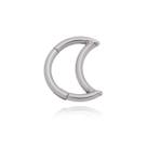 Piercing Argola Lua Aço Cirúrgico 316L Clicker Cor:Dourado