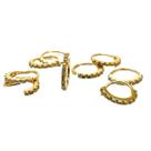 Piercing Argola Nariz Cartilagem Pedras de Zircônias Ouro 18K 25643 K045
