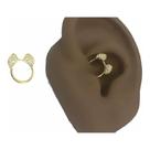 Piercing Argola Orelha De Gato Helix Daith Folheado Ouro 18k Piercing Argola Orelha De Gato Helix Daith Folheado Ouro 18k
