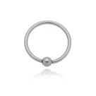 Piercing Argolinha Maior com Bolinha de Aço Inox