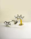 Piercing Bananabell com Cluster Navet em Titânio - Joia Elegante para Umbigo