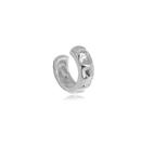 Piercing com Ondulações Banhado a Ródio Branco - 4mm x 1cm Piercing com Ondulações Banhado a Ródio Branco - 4mm x 1cm