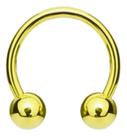 Piercing Daith Tragus Dourado Ouro 18k Banhado Septo 12mm Piercing Daith Tragus Dourado Ouro 18k Banhado Septo 12mm