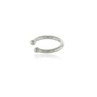 Piercing de Encaixe Liso - Banho Ródio Branco