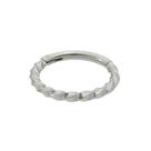 Piercing de furo piuka naya argola segmento 8mm prata