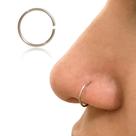 Piercing De Nariz Argola Nostril Ouro Branco 18k C/ Estojo e Certificado