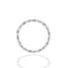 Piercing de nariz argola Torcido Ouro Branco 18k