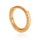 Piercing De Orelha Conch Cartilagem Argola Ouro 18k 750 com Zircônias Acompanha Estojo e Certificado