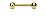 Piercing de Orelha Ouro 18k reto bolinha Ishizaki - 0.23