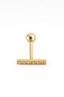 Piercing de Orelha Ouro 18k Zircônias - 0.61
