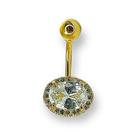 Piercing de ouro 18 k de umbigo