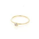 Piercing de ouro 18k argola de nariz com pedra