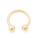 Piercing de ouro 18k de orelha, nariz ou tragus bolinhas