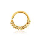 Piercing de ouro 18k Orelha com Pedras Daith Piercing de ouro 18k Orelha com Pedras Daith