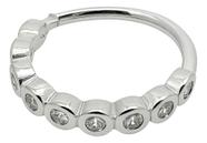 Piercing De Prata 925 Com Detalhes Para Septo