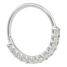 Piercing De Prata 925 De Furo Argola Cravejado
